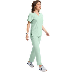 Pantalones Rectos Personalizados 42217, Uniformes Médicos Elásticos y Cómodos, Ropa de Trabajo de Alta Visibilidad para Unisex - Product Image 1