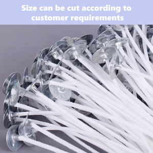 <span class=keywords><strong>Kit</strong></span> de fabrication de bougies parfumées DIY avec base galvanisée de 2,6 à 20 cm, mèches en coton sans fumée, non toxiques, écologiques, accessoires de parfum pour bougies - Product Image 4