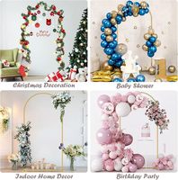 Accessoires pour mariage et fête d'anniversaire, arche en fer en forme de lune, design en spirale, décoration de fond de scène, support à fleurs, arche à ballons