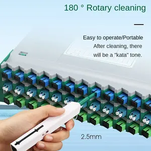 Commercio all'ingrosso 800 volte <span class=keywords><strong>1</strong></span> Click pulitore fibra ottica tipo <span class=keywords><strong>LC</strong></span> <span class=keywords><strong>1</strong></span>.25mm/2.5mm pulitore ottico penna - Product Image 6