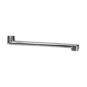 Caño de lavabo de pared de 25 cm con acabado cromado para grifo de baño - Product Image 1