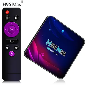 B2B manufacturer H96 max V11 Hot-selling 4k android tv box dual wifi 2.4G 5G TF Card digital set top box
