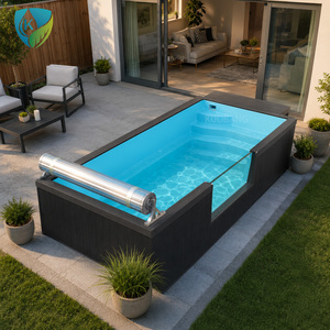 <span class=keywords><strong>Piscine</strong></span> hors sol en fibre de verre pour la maison, le jardin, la famille, les adultes, installation facile, fenêtre transparente, fournisseur - Product Image 3