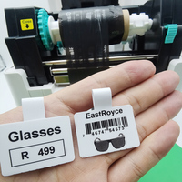 Label Harga Kacamata 76x34mm Label Sertifikat Kacamata Hitam Kertas Cetak Label Thermal Langsung/Transfer Thermal