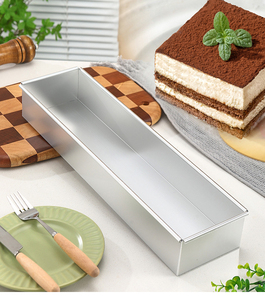 Stampo rettangolare a forma di tiramisù torta di formaggio Mousse torta teglia con divisori superficie anodizzata stampo per torta in alluminio - Product Image 2
