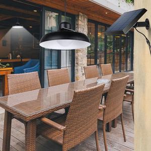 Nouvelle conception de lampe solaire suspendue d'extérieur 1/2 tête avec batterie haute capacité, lampe LED blanc chaud/froid avec câble, éclairage solaire de jardin - Product Image 4