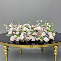 GNW Personnalisé Haute Qualité Rose Rose Fleur Artificielle pour Décoration de Mariage
