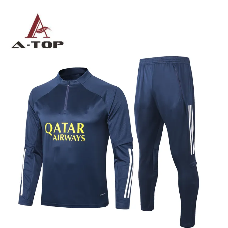 wholesale High quality 2020 New design Soccer football 10-2XL Training Tracksuits kids