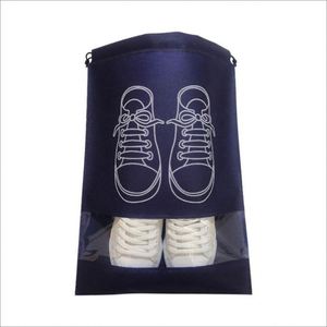 Home-use <b>Drawstring</b> Non-woven Fabric <b>Waterproof</b> Customizable Logo Printing Fashionable Travel Storage <b>Bag</b> for Shoes - Product Image 4