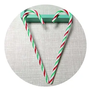 Big Size Resin Candy Cane Models Simulation Christmas Candy Crafts for Festival Decorations