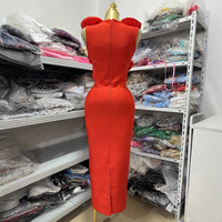 Nouvelle Robe Longue de Soirée Maxi Élégante et Amincissante Style Européen et Américain Dos Nu Rouge pour l'été 2026