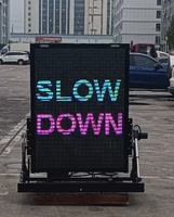 Panneau LED pliable pour contrôleurs de circulation, monté sur le toit du véhicule, P10 couleur, étanche IP58, panneau à messages variables, 126x96 pixels
