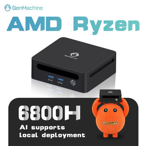 Mini PC GenMachine Ryzen 7 6800H AMD, 8 Núcleos, LAN 2.5G, Wifi 6, BT 5.2, 2HD, 4USB 3.0, USB4, 3 Pantallas, RAM 32GB LPDDR5, SSD Ryzen - Product Image 1