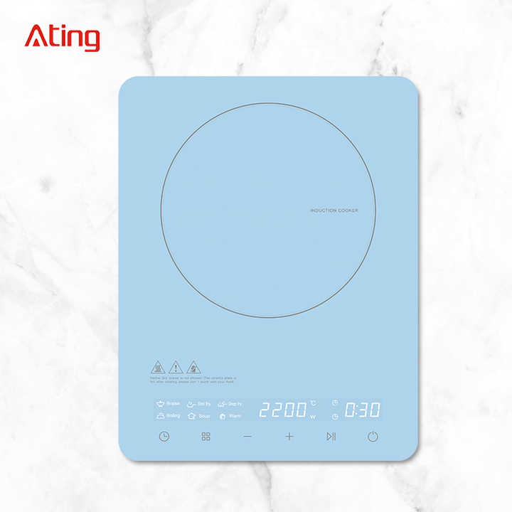 Piano Cottura A Induzione Portatile 2200W - 8 Livelli, Vetro Facile Da Pulire