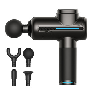 Pistolet de massage sans fil sans balais avec 4 têtes de massage, batterie 2000-4000 mAh, autonomie 3-6 heures, fonction musicale, relaxation musculaire - Product Image 1