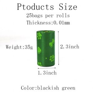 Sacs à déjections pour animaux de compagnie en rouleau individuel, parfumés, épaissis, écologiques et biodégradables, vente en gros, 36 rouleaux/boîte - Product Image 3