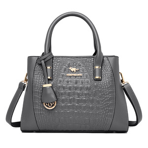 Big Leather Women's Crossbody Bags Classic Top Handle Handbags for Women Fashion Large Capacity Casual Ladies Purse - Product Image 1