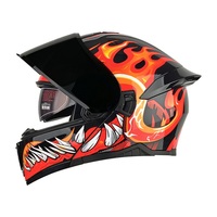 Nouveau casque de moto LVCOOL LV115 ABS intégral rabattable à double visière, déverrouillage rapide, homologué DOT, toutes saisons, motocross, Cascos