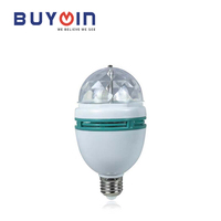 Lampes LED SKD Décoration Magique Ampoules LED Rotatives RGB Pièces E27 Rotation Automatique Disco Scène Fête Lumière Projecteur Ampoules LED
