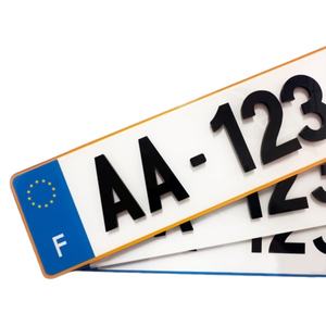 <span class=keywords><strong>Targa</strong></span> <span class=keywords><strong>Automobilistica</strong></span> Europea Personalizzabile in Acrilico 3D 52*11cm, Produzione su Misura - Product Image 4