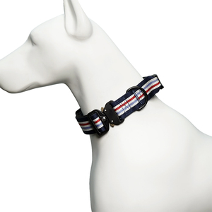 Striped Tactical <b>Dog</b> <b>Collar</b>, Adjustable Nylon Padded Pet <b>Collar</b> with Heavy Duty Metal Buckle for Medium <b>Large</b> <b>Dogs</b> - Product Image 5
