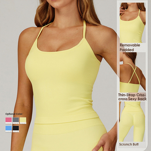 Yoga Xà Cạp Thể Thao Scrunch Mông Yoga Liền Mạch Bộ Biểu Tượng Tùy Chỉnh Căng Cao Của Phụ Nữ Hai Mảnh Liền Mạch Yoga Đặt Cho Phụ Nữ - Product Image 2