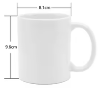 Mug à café en céramique de 11 oz avec plateau, couleur intérieure personnalisée par sublimation, style américain
