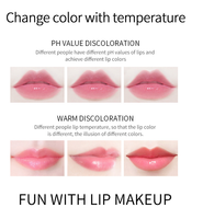 Best-seller - Baume à lèvres transparent vegan aux fleurs, changement de couleur magique en fonction de la température, 5g, rouge à lèvres liquide minéral en gelée
