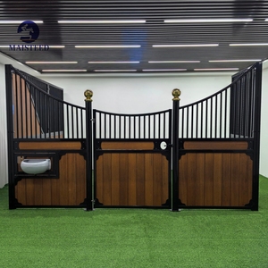 Écurie mobile d'extérieur de style européen avec structure métallique thermolaquée et panneaux en bambou pour l'entraînement équestre - Product Image 5