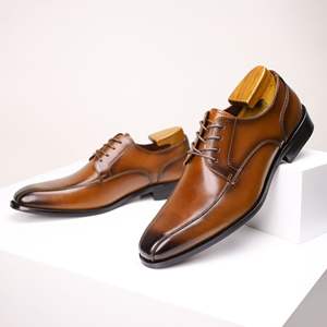 Trendy Fall Winter Fashion Men Genuine <b>Leather</b> <b>Shoes</b> Durable Comfortable Customized <b>Leather</b> <b>Shoes</b> - Product Image 2