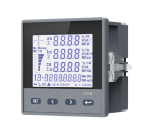 NOUVEAU <span class=keywords><strong>300</strong></span> Series 96*96mm Écran LCD triphasé Multifonction <span class=keywords><strong>Watt</strong></span>-heure Mètre - Product Image 1