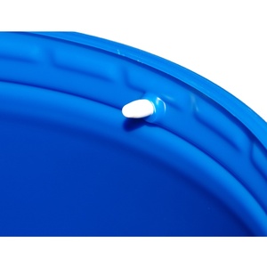 Baril en <span class=keywords><strong>plastique</strong></span> HDPE bleu de 120 L, qualité <span class=keywords><strong>alimentaire</strong></span>, certifié anti-fuite, recyclable, empilable, réutilisable, pour l'eau, l'huile, les solvants - Product Image 4
