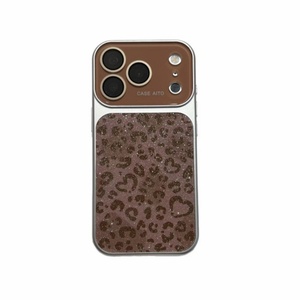 Coque de téléphone tendance pour femme, motif léopard scintillant, couleurs élégantes et girly, coque arrière pour iPhone 17 16 15 14 13 12 Pro Max, vente en gros - Product Image 6