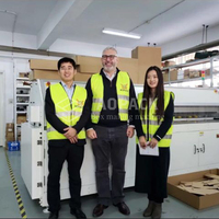 Machine à fabriquer des boîtes en carton ondulé automatique Aopack à petit prix, pliage en accordéon, 3/5 plis