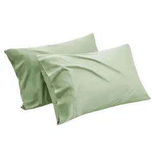 홈 친환경 부드러운 대나무 베개 케이스 녹색 냉각 베개 봉투 폐쇄 멋진 통기성 베개 쿠션 케이스