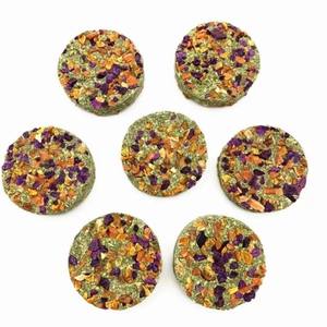 Pastel de hierba de flor de conejo para mascotas, molares Para aperitivos, Chinchilla, conejillo de indias, molares de cerdo Holland, ladrillo de hierba, barato - Product Image 6