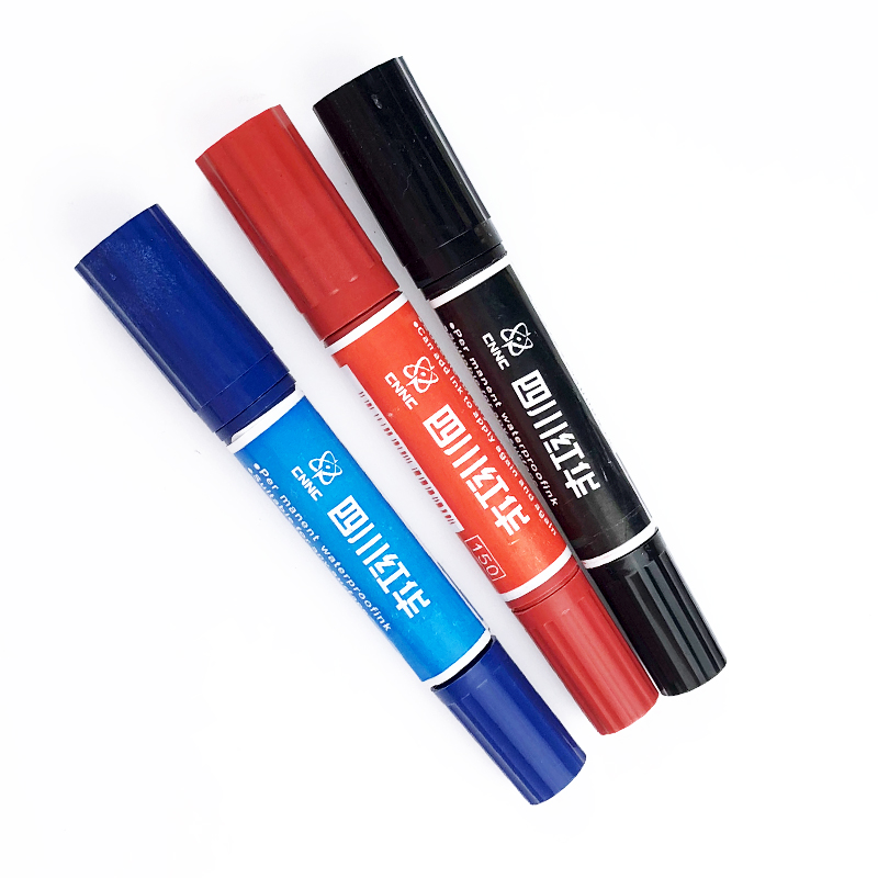 Модная Перманентная ручка на масляной основе, оптовая продажа, двухсторонний пустой маркер