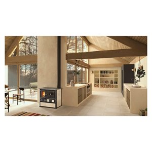 Poêle à bois 8,8 kW ROSA Vst 16 Crème 5 étoiles (103x65x85,1cm) - Product Image 2