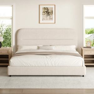 <span class=keywords><strong>Lit</strong></span> plateforme rembourré au design moderne et élégant avec tête et pied de <span class=keywords><strong>lit</strong></span> en velours, lattes en bois, <span class=keywords><strong>lit</strong></span> de rangement gain de place - Product Image 1