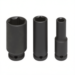 Fervi <b>Impact</b> <b>Socket</b> Wrench Set 10mm 12mm 14mm Deep Drive Chrome Vanadium Steel - Product Image 2