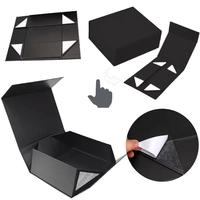 Benutzer definierte Logo Größe Band Falt schachtel Rosa und Schwarz Geschenk papier boxen Magnetische Geschenk verpackung mit Schaumstoffe insatz