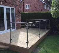 YL METAL Prix usine Garde-corps sans cadre en acier inoxydable pour balcon, balustrade, clôture, escalier en fibre et garde-corps en verre
