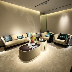 Sofá Reclinable de Cuero Sintético de Alta Calidad para Apartamento y Habitación de Invitados, Sofá <span class=keywords><strong>Cama</strong></span> Seccional Moderno con Esponja de Alta Densidad - Product Image 2