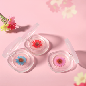 Vegan Makeup Cosmetic Long Lasting Temperature Change <strong>Jelly</strong> Blush Dried Flower <strong>Clear</strong> Lip Cheek Dual Use Tinted Makeup Balm - Product Image 6