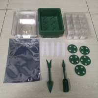 Couverture respirante en plastique pour plantes de serre, pot de pépinière, boîte de culture, plateau de semis à 6 cellules, plateau de germination à 12 cellules