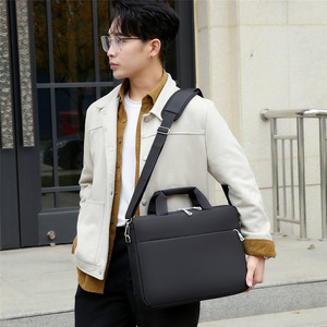 Sacoche pour ordinateur portable Oxford en polyester durable anti-rayures, pour extérieur, 14-16 pouces, pour hommes et femmes, sacoche fine en cuir pour hommes - Product Image 6