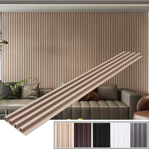Panel de Pared Interior Moderno, Ignífugo, con Acabado de <span class=keywords><strong>Madera</strong></span>, Absorbente de Sonido, con Alta Reducción de Ruido (NRC 0.7-0.95), Muestras Gratis Disponibles - Product Image 1