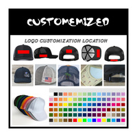 Gorra Deportiva Personalizada con Logotipo, Gorras de Béisbol Lisas, Gorras de Malla Richardson 112, Gorras Trucker Curvas de 6 Paneles con Cierre a Presión