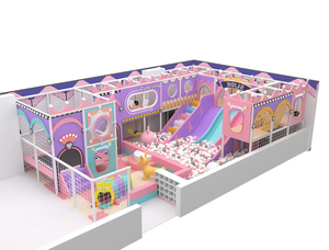 Tobogán Infantil de Interior Serie Princesa Rosa y Piscina de Bolas para Parque de Diversiones, Suministro Directo de Fábrica - Product Image 3