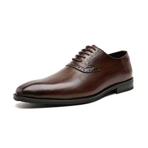 S0068X Nouveaux Mocassins Formels Homme en Cuir Véritable de Vachette, Camouflage Perlé, Légers et Brodés, Tendance Automne - Product Image 1